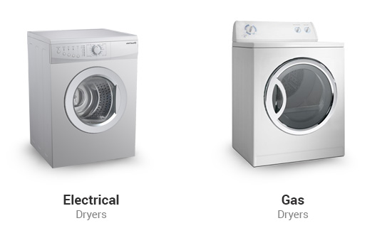 Electric end Gas dryers